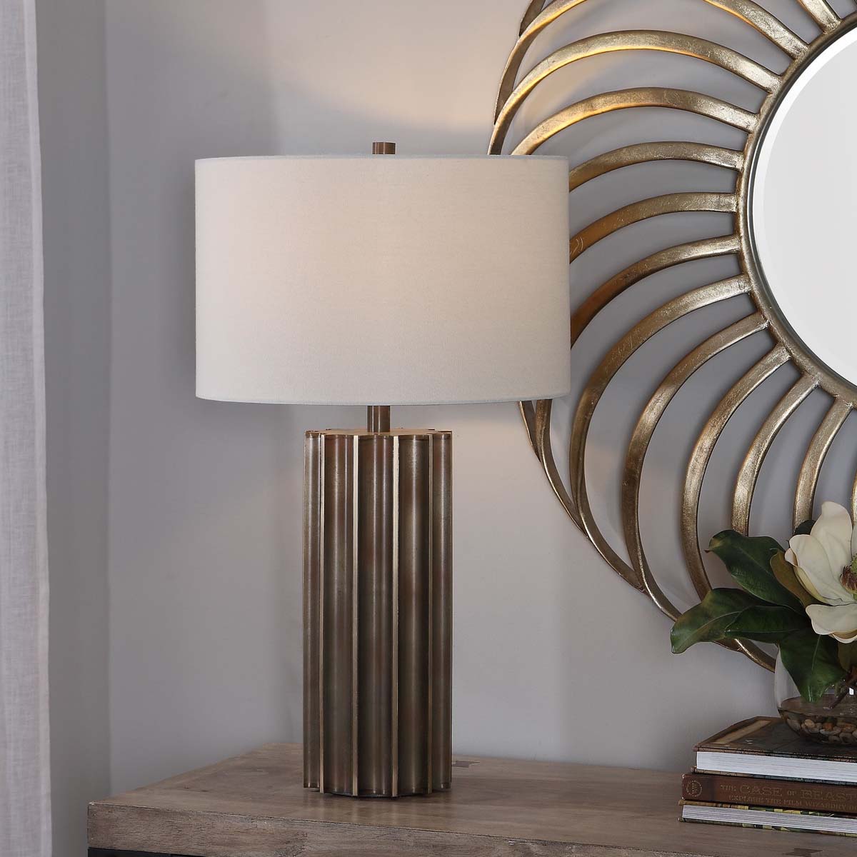 Uttermost Khalio Gun Metal Table Lamp