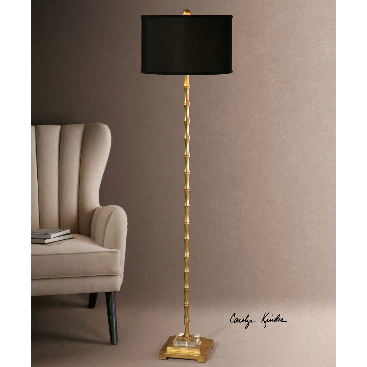 Uttermost Quindici Metal Bamboo Floor Lamp