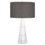 Uttermost Citadel White Marble Table Lamp