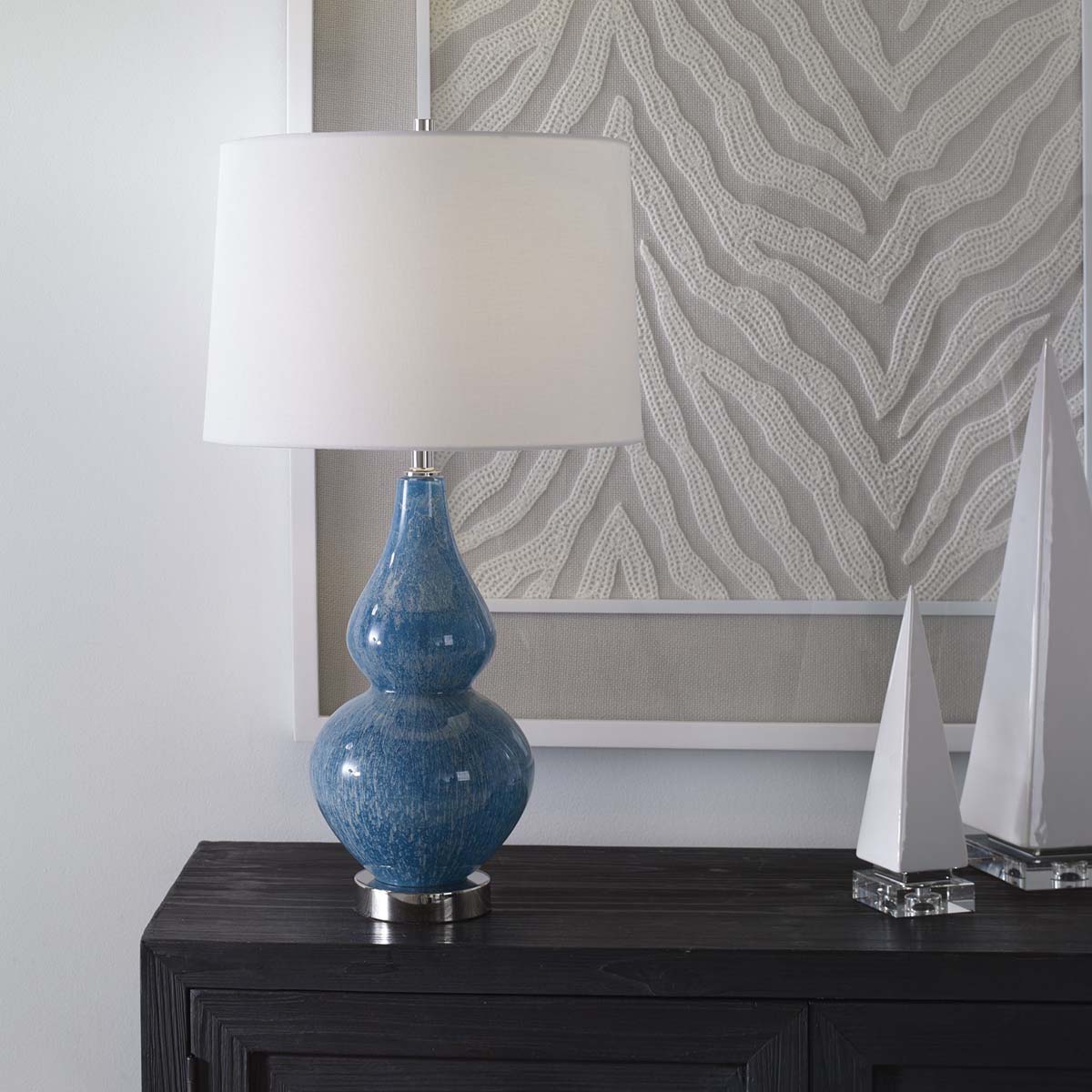 Uttermost Avalon Blue Table Lamp