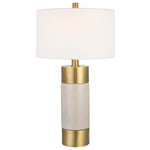 Uttermost Adelia Ivory & Brass Table Lamp