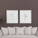 Uttermost Botanical Sketches Framed Prints S/2