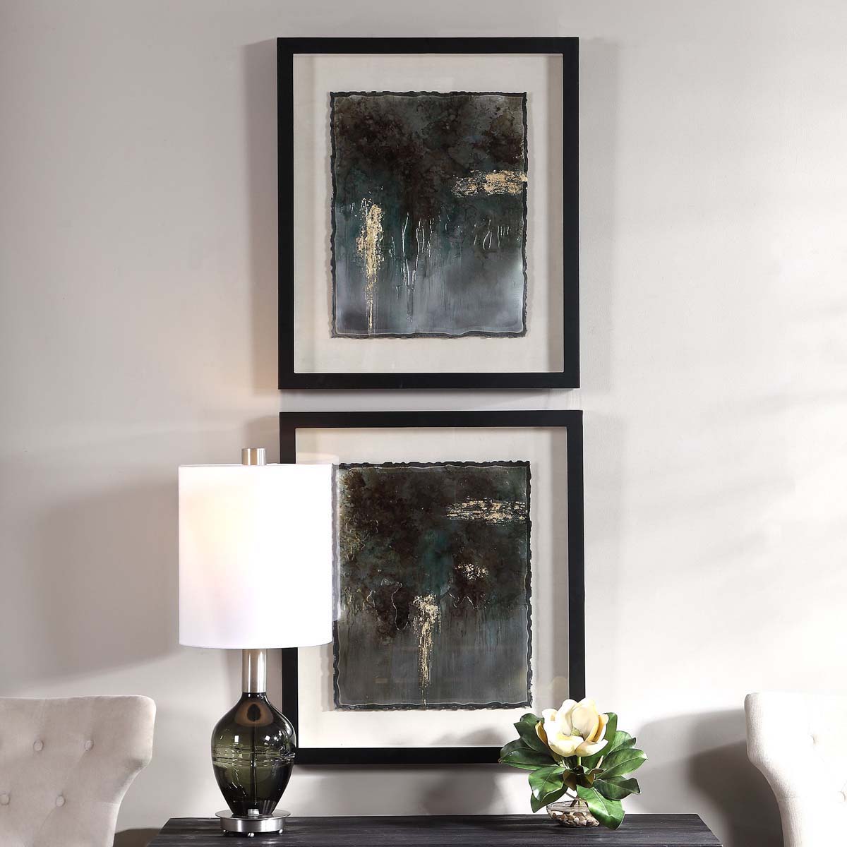 Uttermost Rustic Patina Framed Prints, Set/2