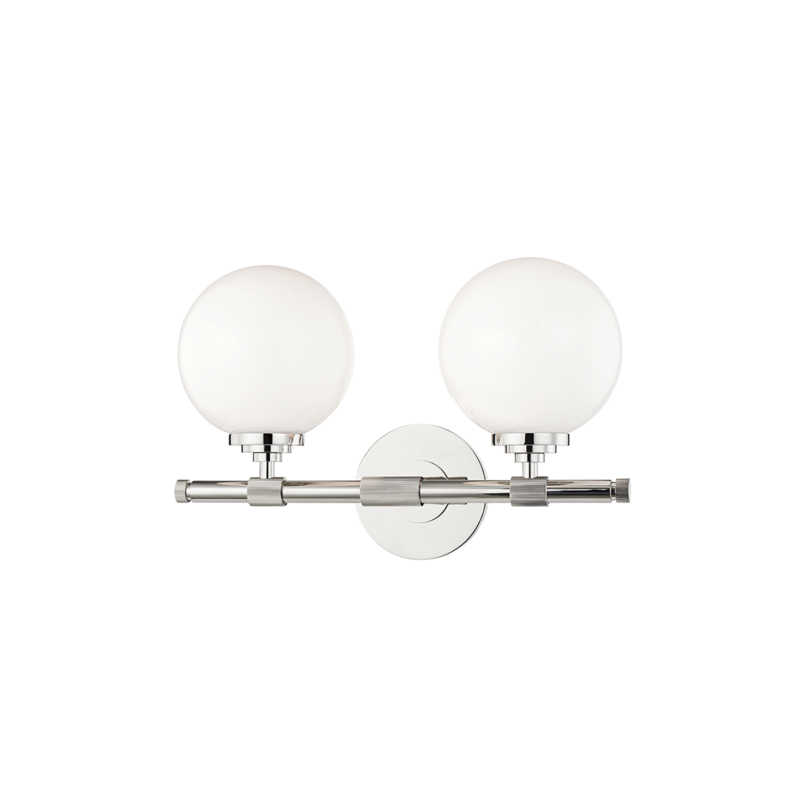 Hudson Valley Lighting Bowery 2 Light Bath Bracket - Polished Nickel