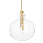 Hudson Valley Lighting Hempstead 22.5 3 Light Pendant Brass - White