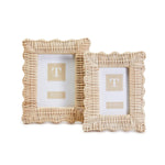 Two's Company Wicker Weave S/2 Photo Frames