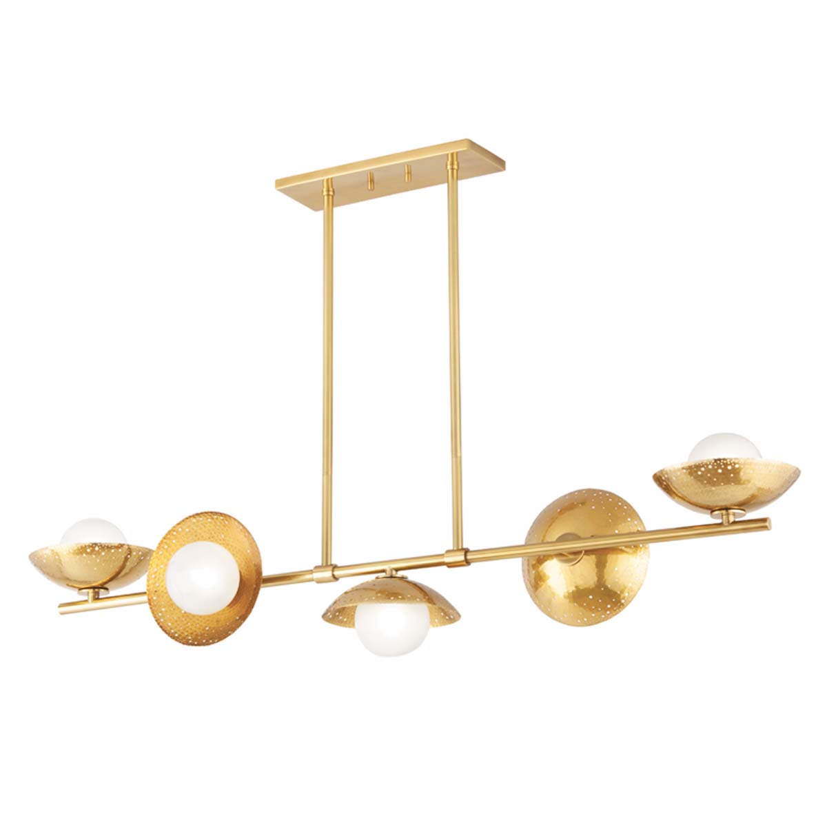 Hudson Valley Lighting Glimmer 5 Light Island Light - Brass