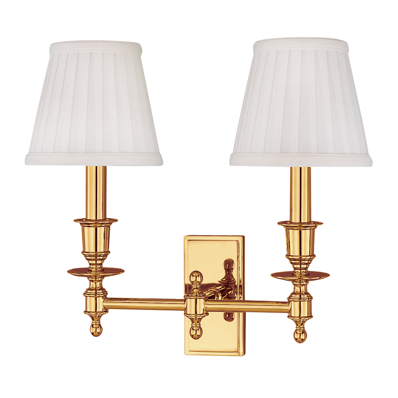 Hudson Valley Lighting Ludlow 2 Light Wall Sconce - Polished Brass