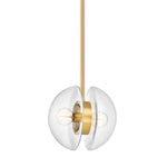 Hudson Valley Lighting Kert 11.75 2 Light Pendant Brass - White