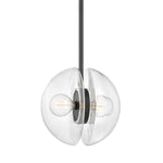 Hudson Valley Lighting Kert 17 2 Light Pendant Brass - Black