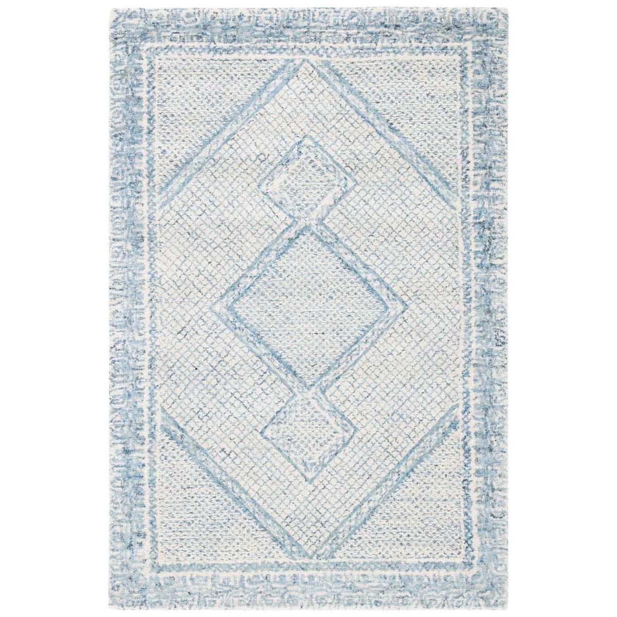 Safavieh Abstract 345 Rug, ABT345 - Ivory / Blue