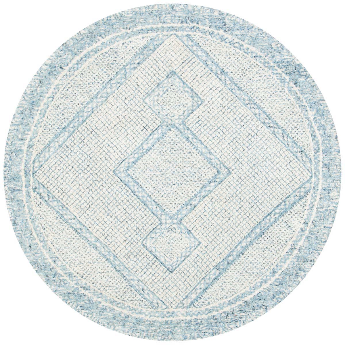 Safavieh Abstract 345 Rug, ABT345 - Ivory / Blue