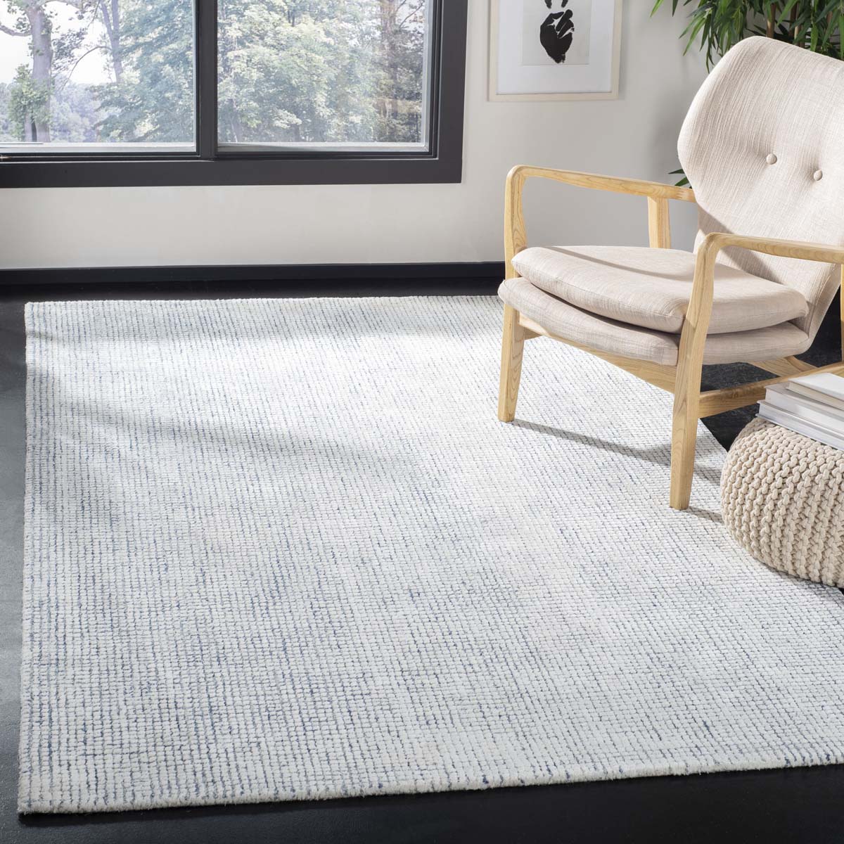 Safavieh Abstract 470 Rug, ABT470 - Ivory / Blue