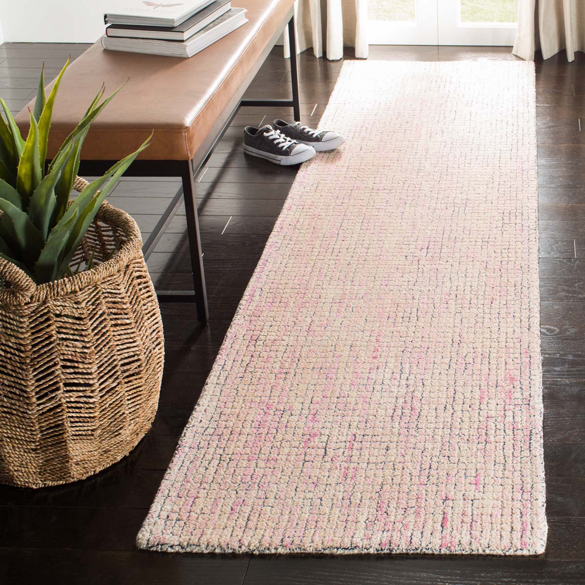 Safavieh Abstract 473 Rug, ABT473 - Ivory / Pink