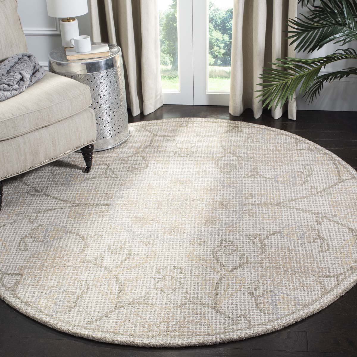 Safavieh Abstract 527 Rug, ABT527 - Light Grey / Ivory