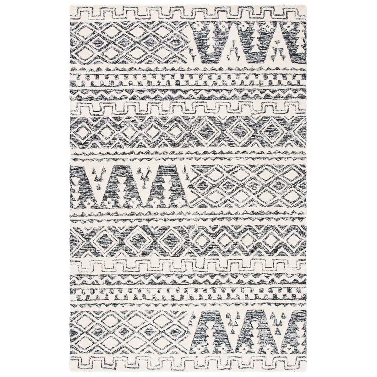 Safavieh Abstract 557 Rug, ABT557 - Ivory / Black