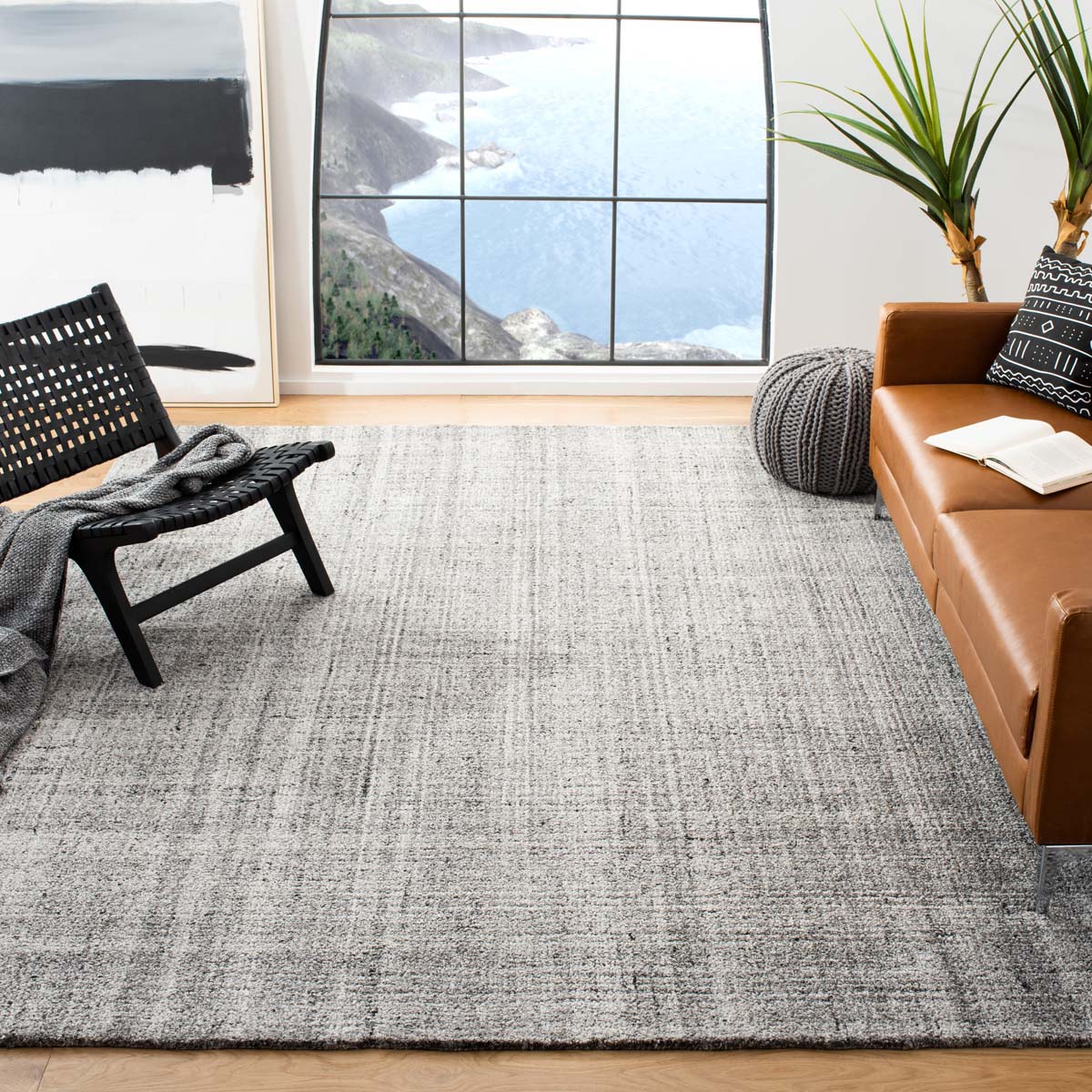 Safavieh Abstract 604 Rug, ABT604 - Grey / Black