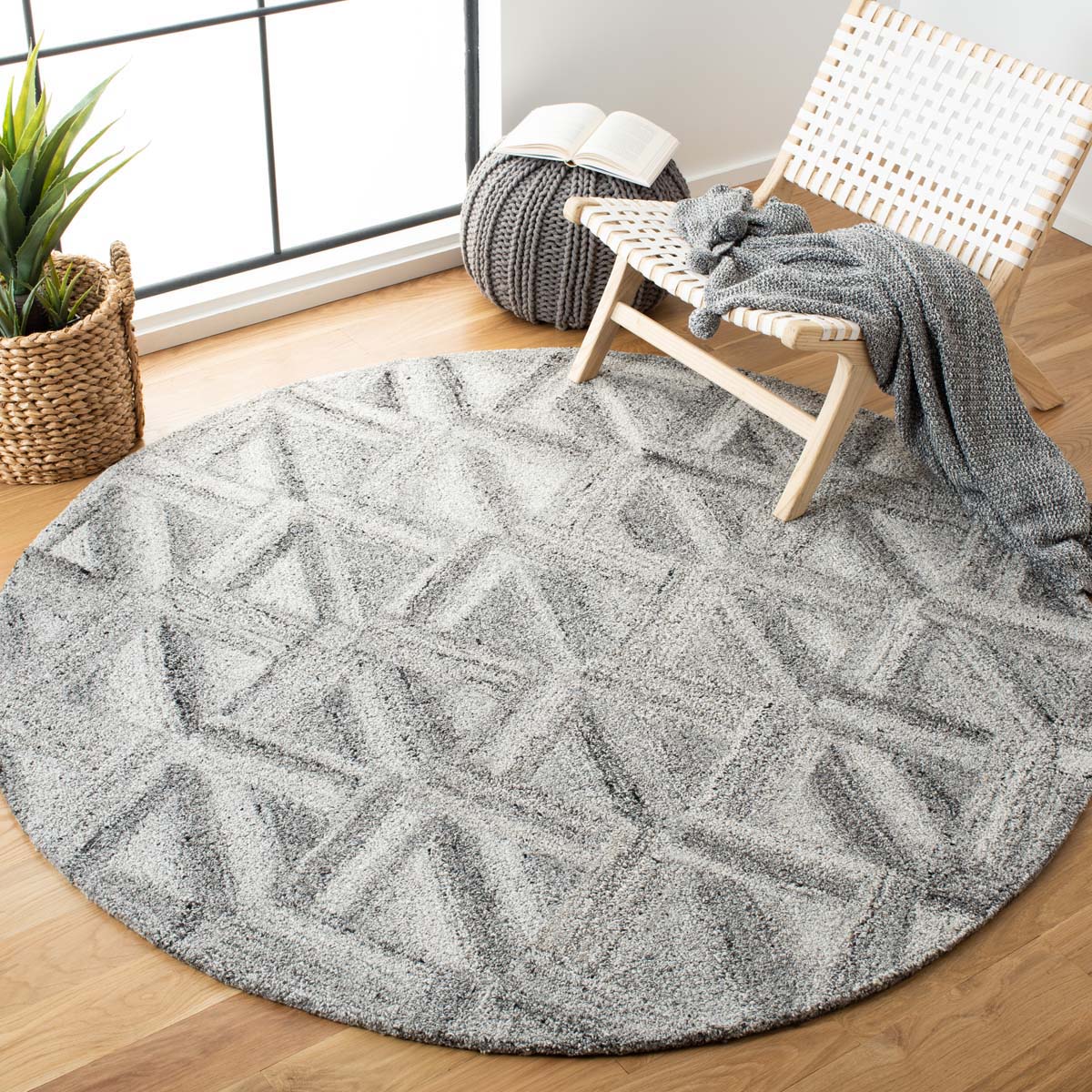 Safavieh Abstract 607 Rug, ABT607 - Grey / Black