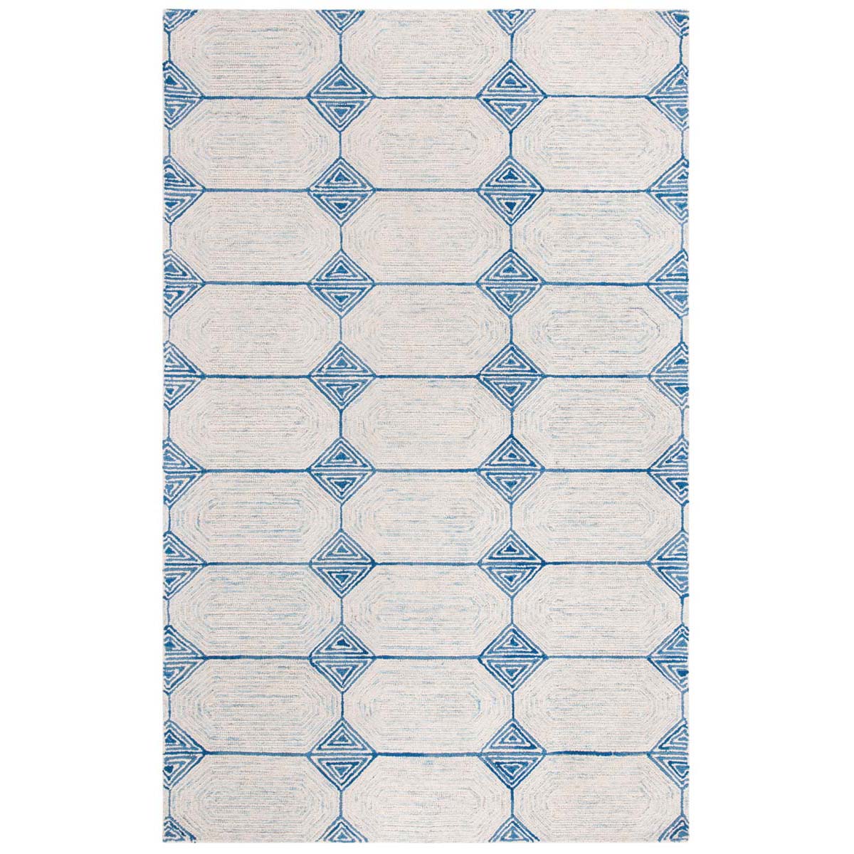 Safavieh Abstract 658 Rug, ABT658 - Ivory / Blue