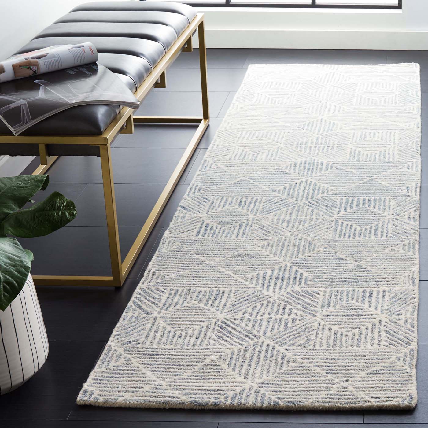 Safavieh Abstract 763 Rug, ABT763 - Grey / Ivory