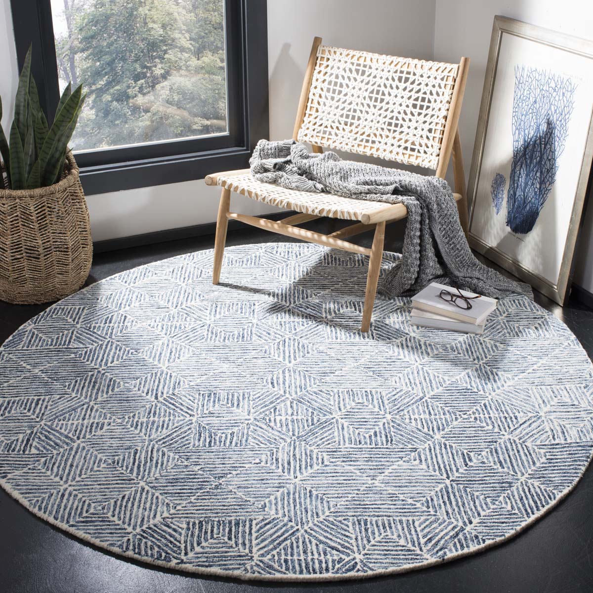 Safavieh Abstract 763 Rug, ABT763 - Blue