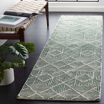 Safavieh Abstract 763 Rug, ABT763 - Dark Green / Ivory