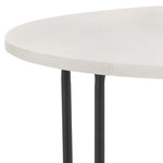 Safavieh Eloblaire Round Accent Table, White Marble / Black