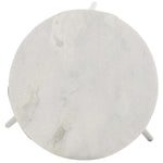 Safavieh Everbrooke Round Accent Table, White Marble / Black