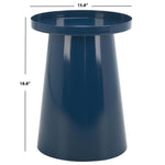 Safavieh Efer Round Accent Table, Teal Powder