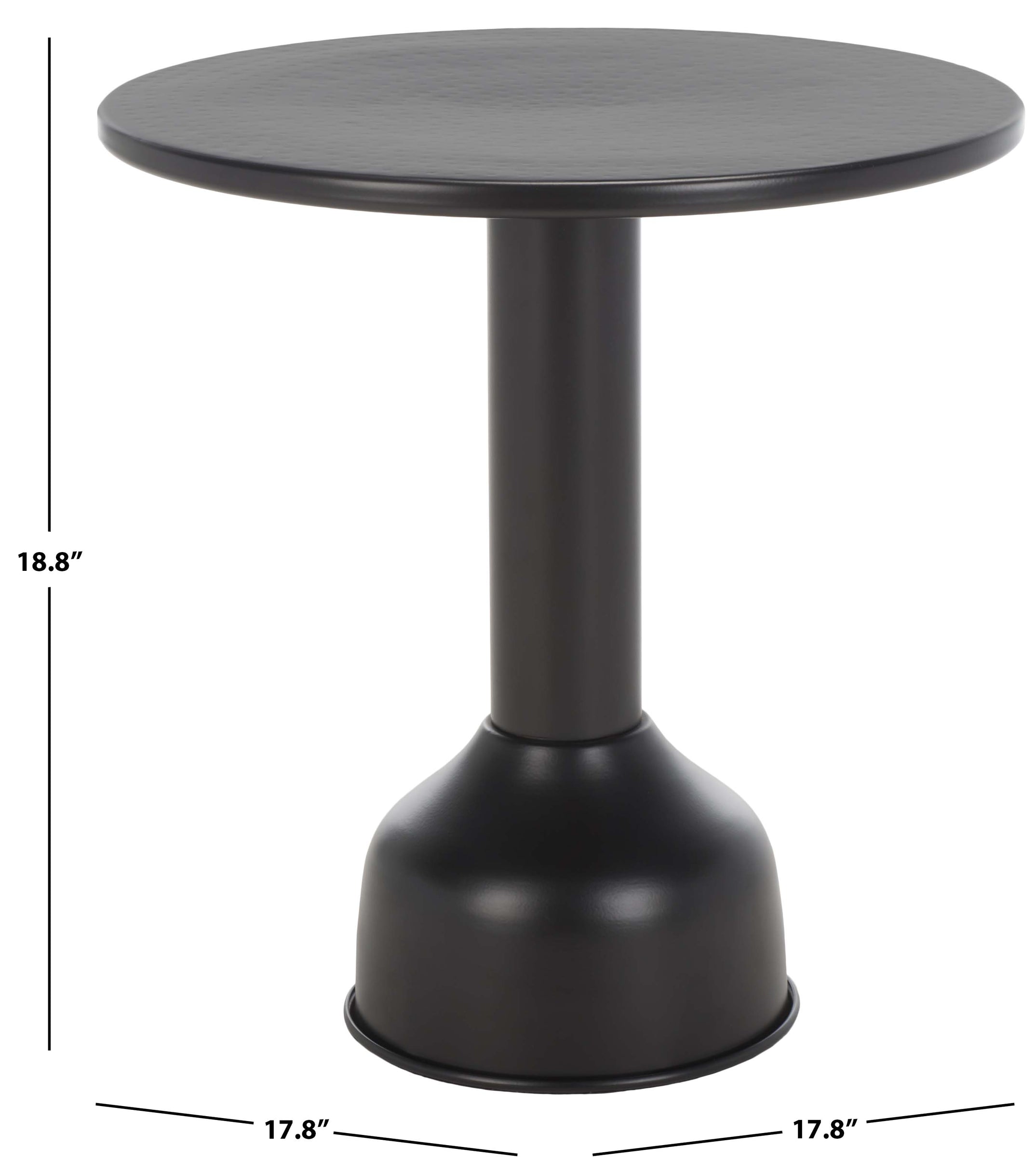 Safavieh Iruma Round Accent Table, Black - Black