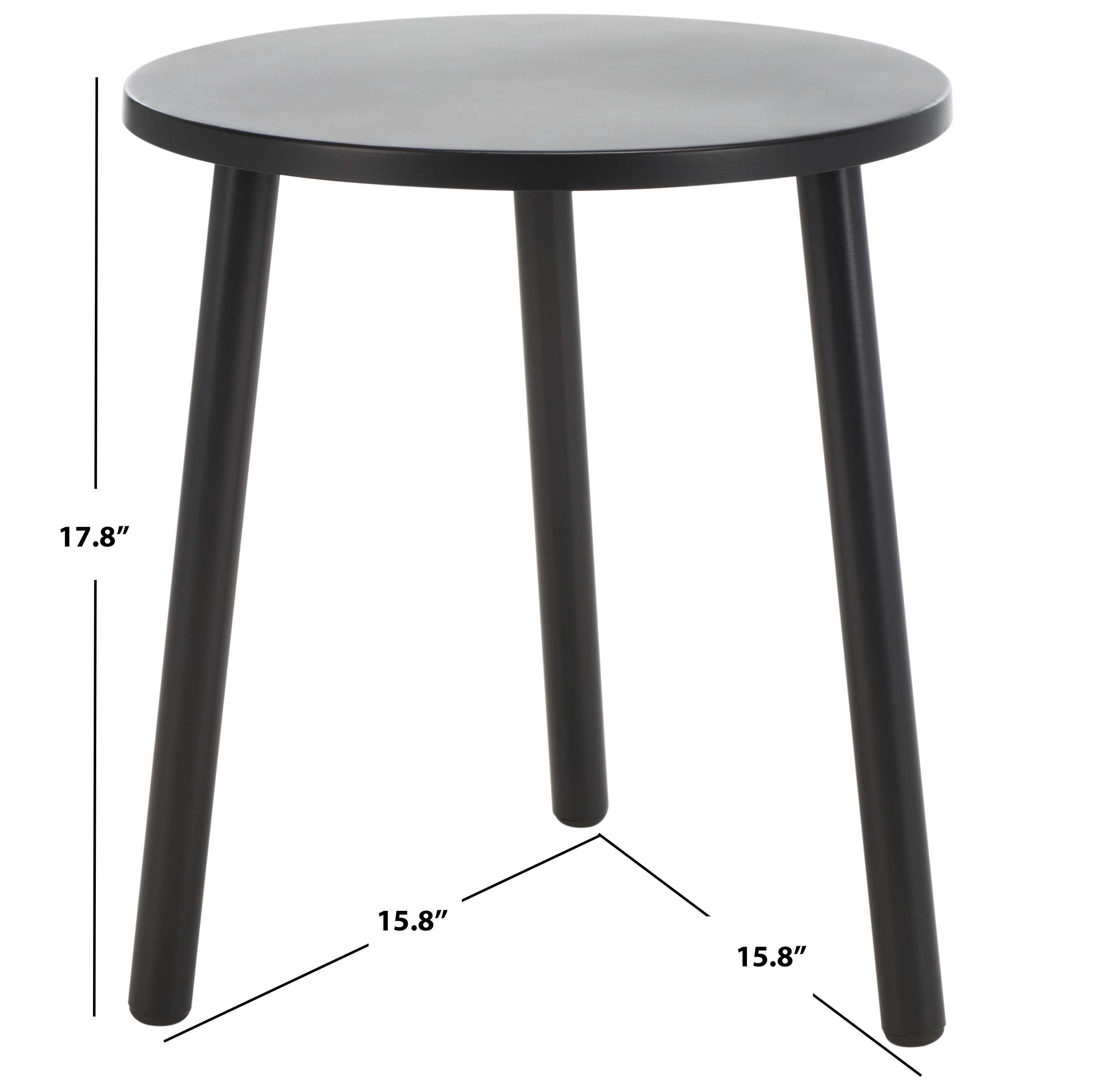 Safavieh Ivitrio Round Accent Table, Black - Black