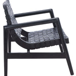 Safavieh Bellona Leather Woven Accent Chair , ACH1004 - Black