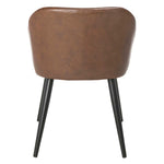 Safavieh Adalena Accent Chair , ACH7500 - Brown Pu/Black Legs