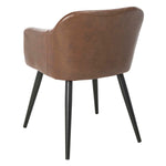 Safavieh Adalena Accent Chair , ACH7500 - Brown Pu/Black Legs