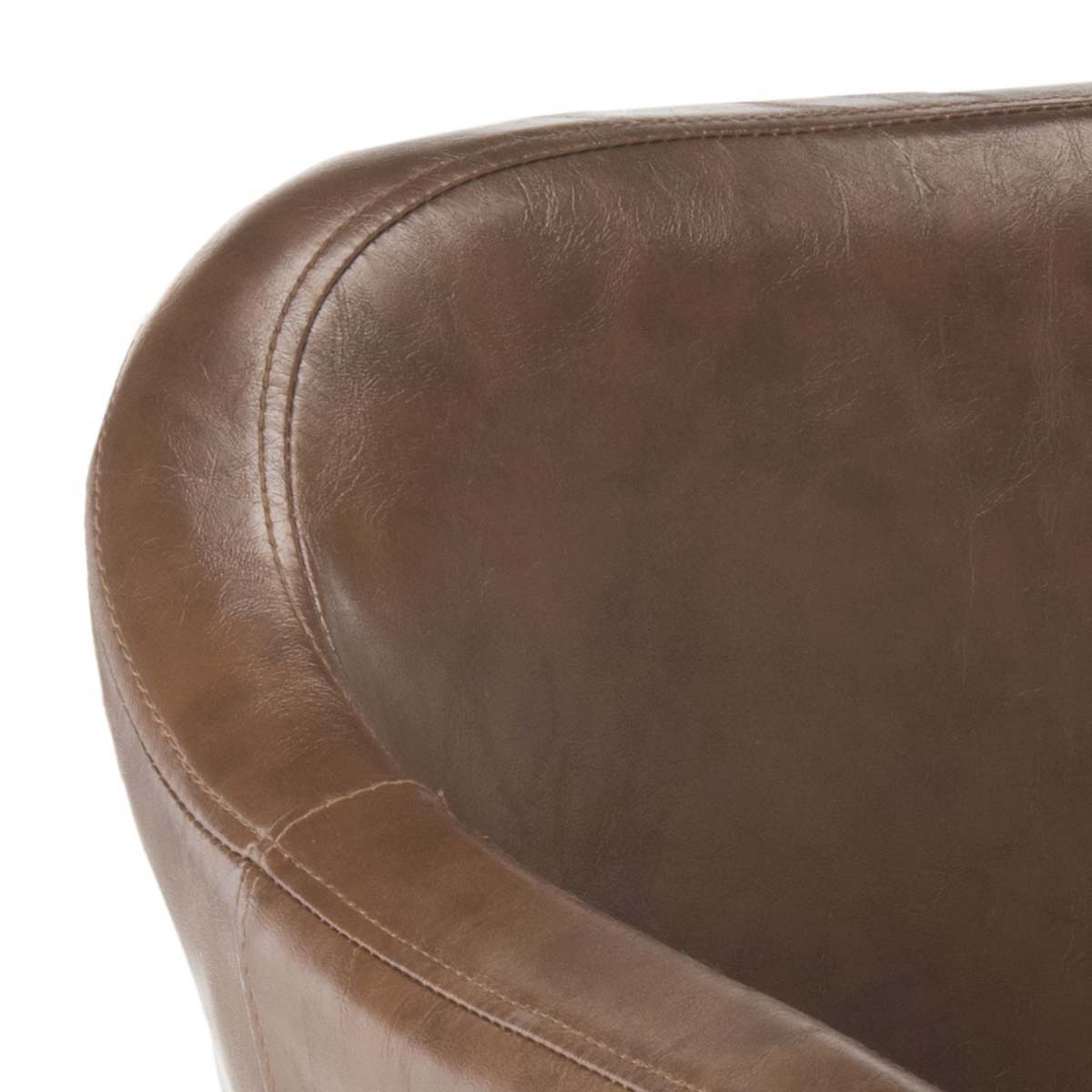 Safavieh Adalena Accent Chair , ACH7500 - Brown Pu/Black Legs