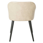 Safavieh Adalena Accent Chair , ACH7500 - Beige Pu/Black Legs