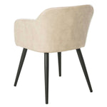 Safavieh Adalena Accent Chair , ACH7500 - Beige Pu/Black Legs