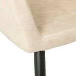 Safavieh Adalena Accent Chair , ACH7500 - Beige Pu/Black Legs