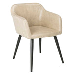 Safavieh Adalena Accent Chair , ACH7500 - Beige Pu/Black Legs