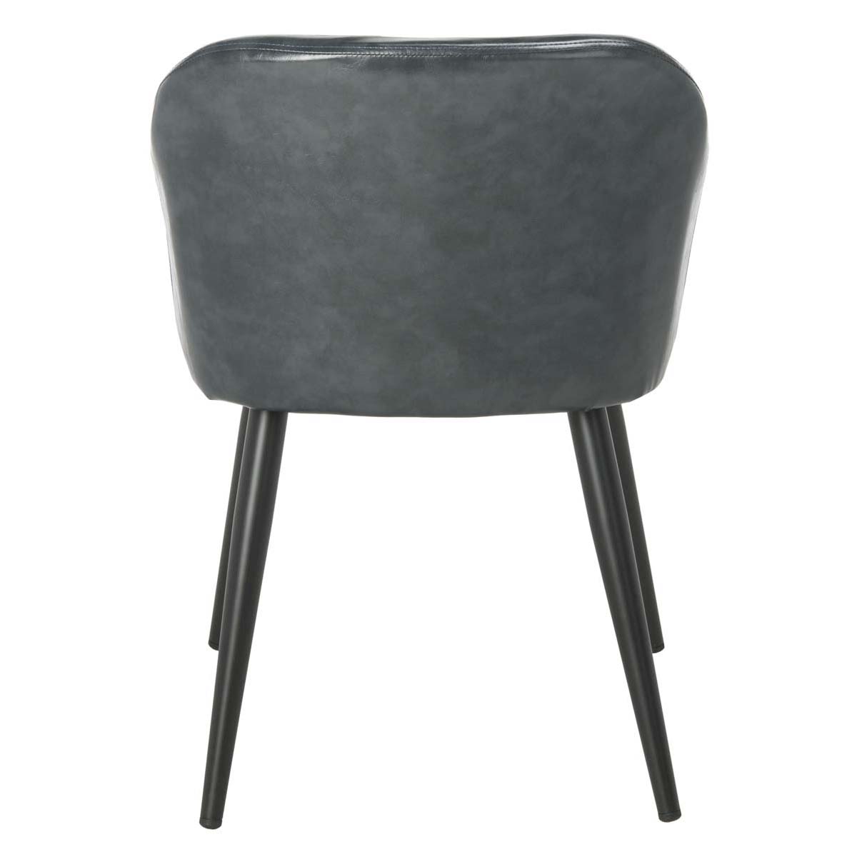 Safavieh Adalena Accent Chair , ACH7500 - Dark Grey Pu/Black Legs