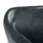 Safavieh Adalena Accent Chair , ACH7500 - Dark Grey Pu/Black Legs