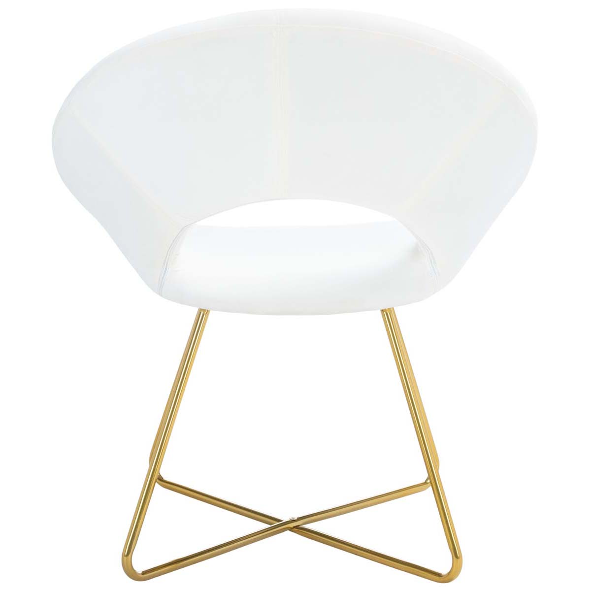 Safavieh Aliena Accent Chair , ACH7501 - Ivory / Gold