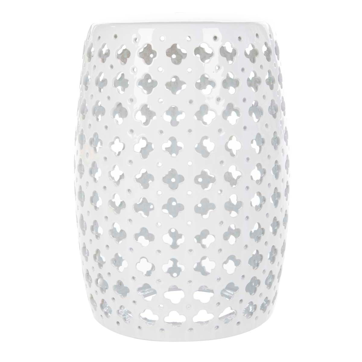 Safavieh Lacey Garden Stool - White