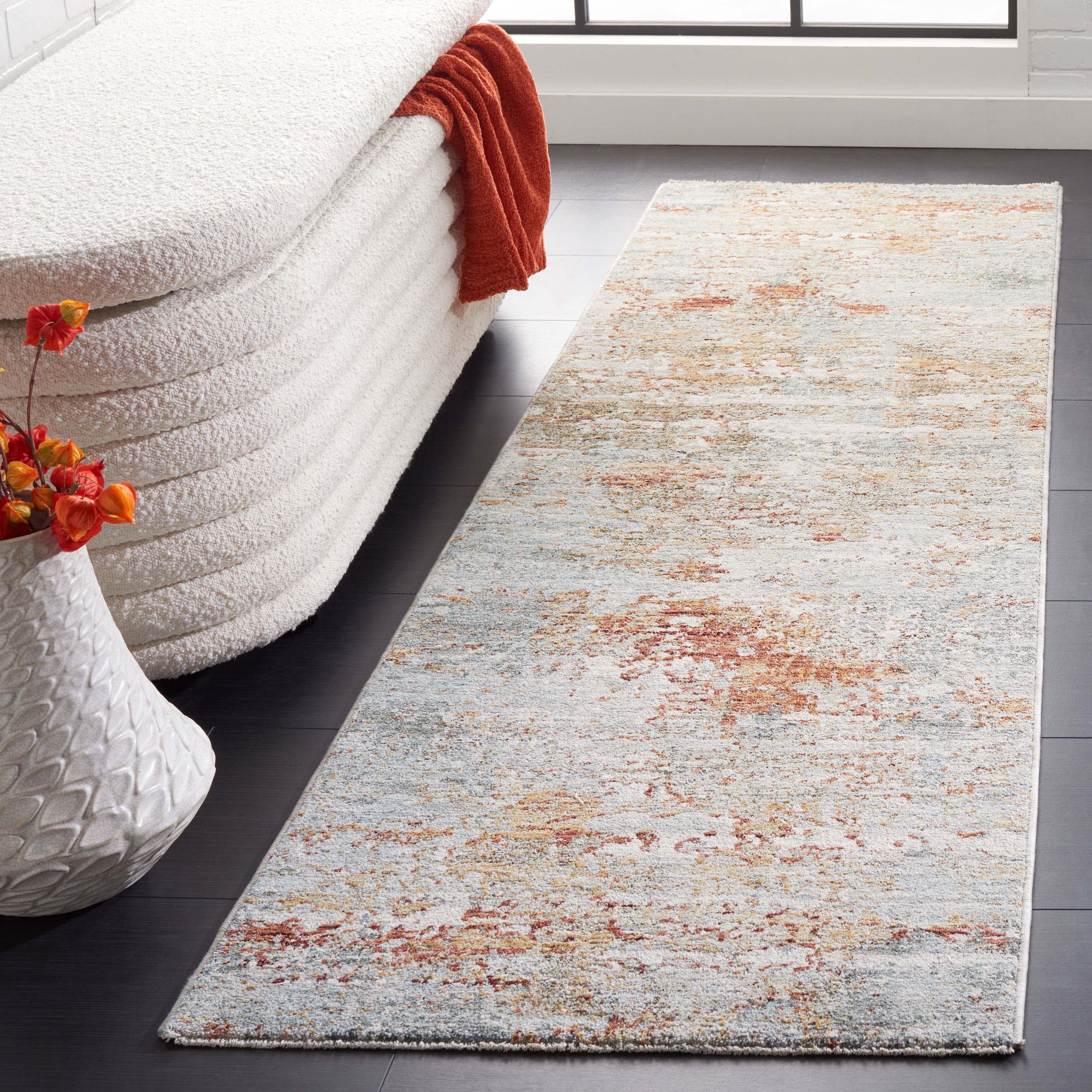 Safavieh Adrianna 200 Rug, ADN200 - Blue / Rust