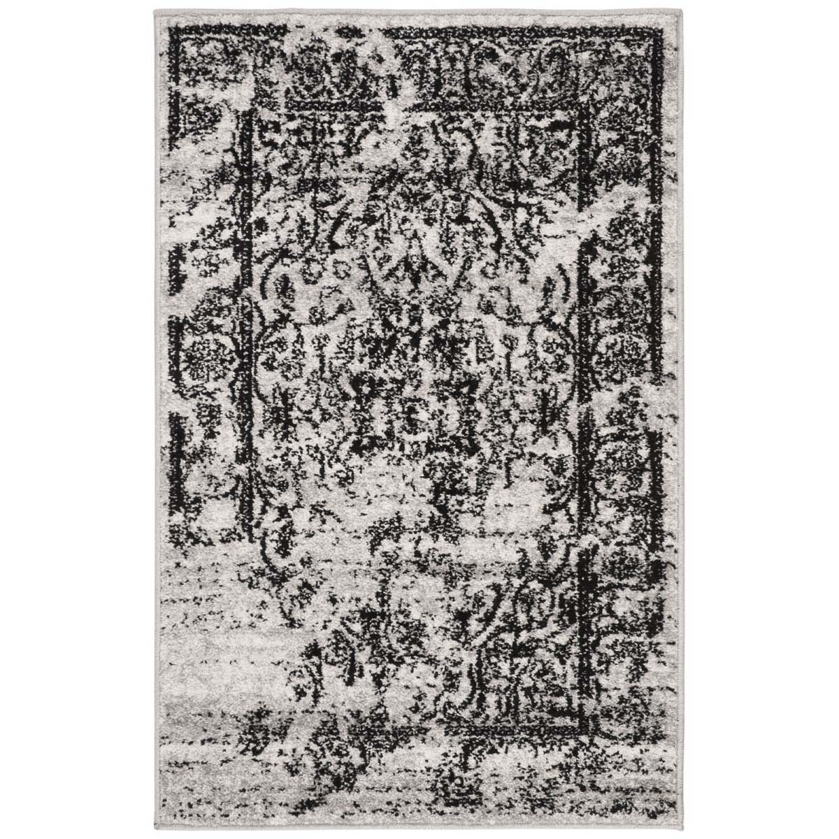 Safavieh Adirondack 101 Rug, Silver, ADR101 - Silver / Black