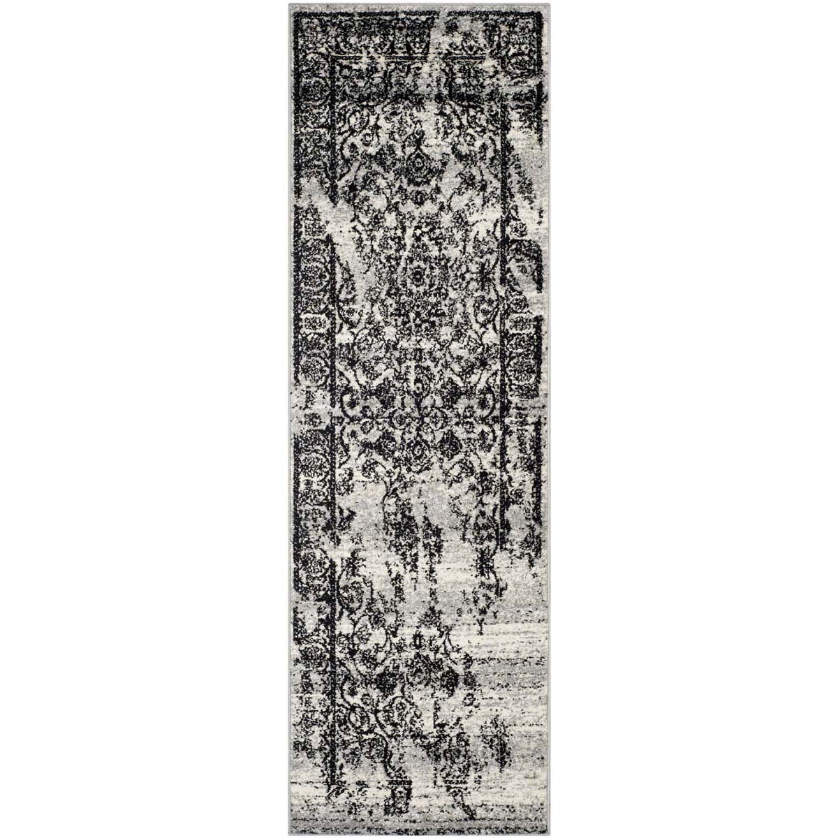 Safavieh Adirondack 101 Rug, Silver, ADR101 - Silver / Black