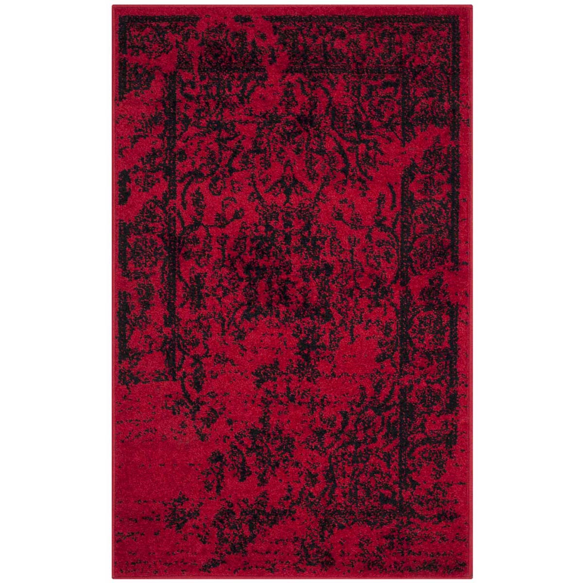 Safavieh Adirondack 101 Rug, Black, ADR101 - Red / Black