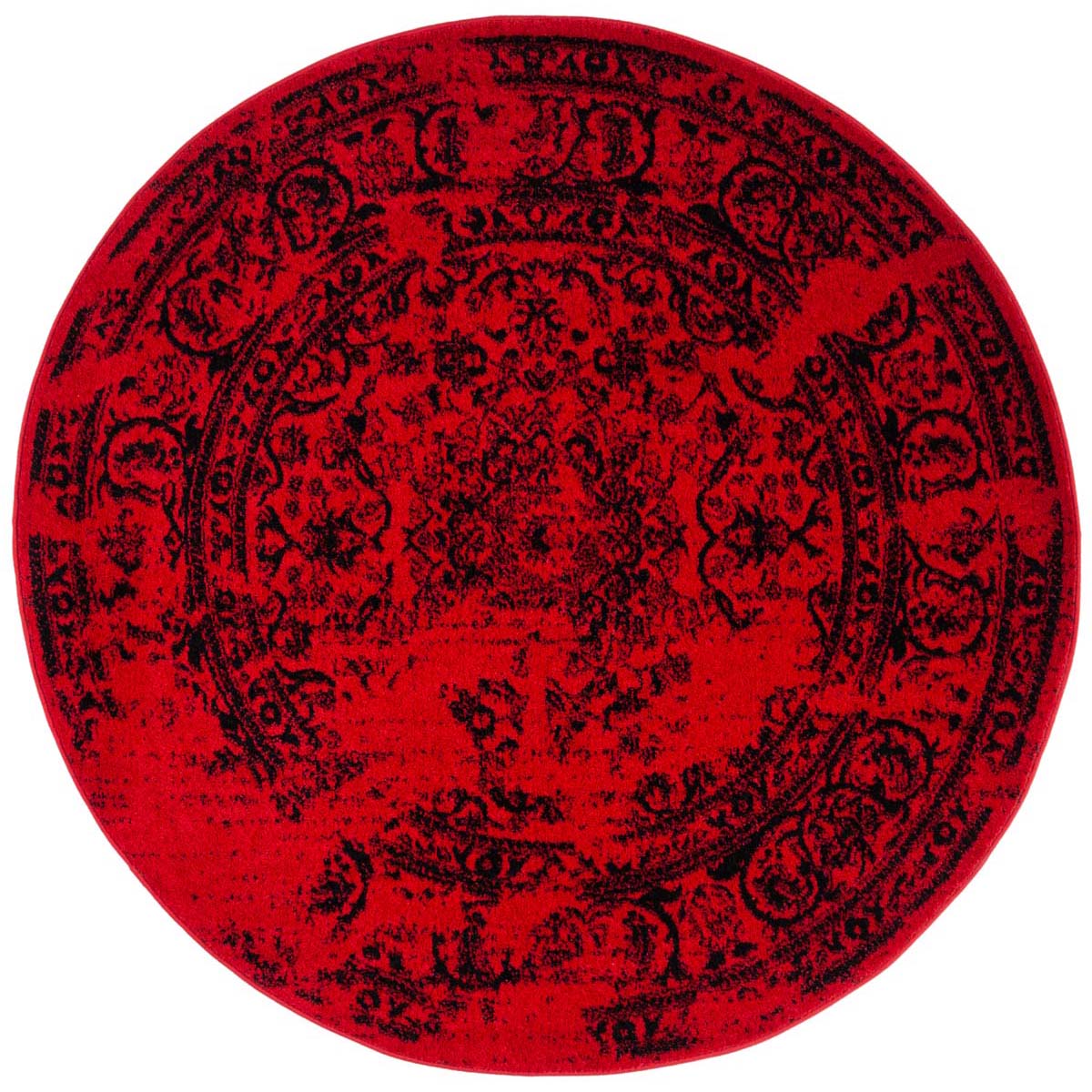 Safavieh Adirondack 101 Rug, Black, ADR101 - Red / Black