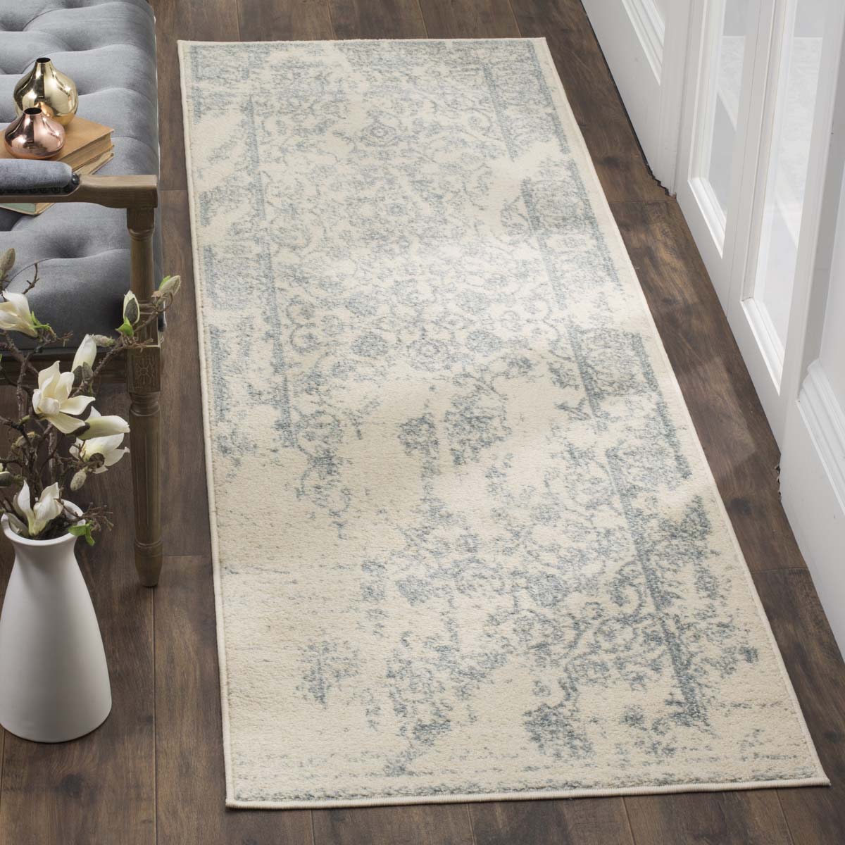 Safavieh Adirondack 101 Rug, Grey, ADR101 - Ivory / Slate