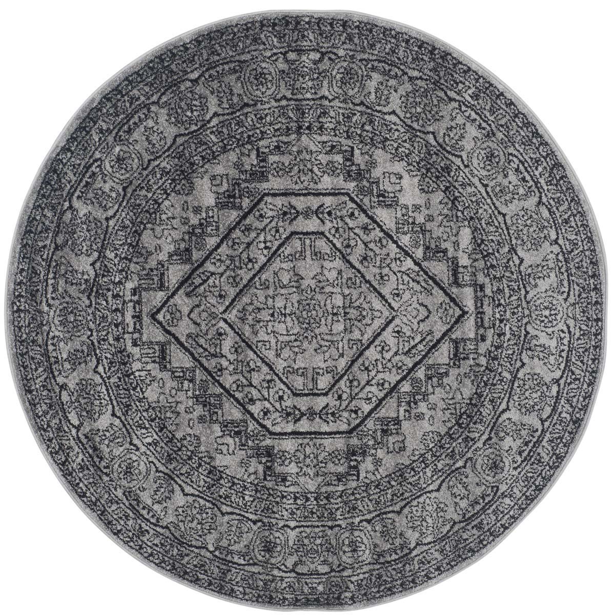 Safavieh Adirondack 108 Rug, Silver, ADR108 - Silver / Black